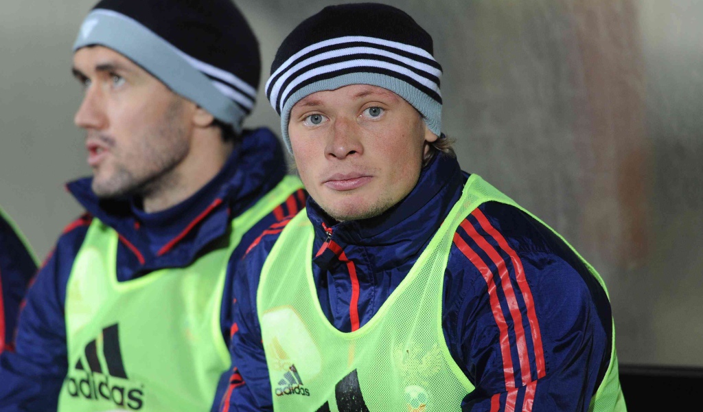 Защитник Спартака Евгений Макеев