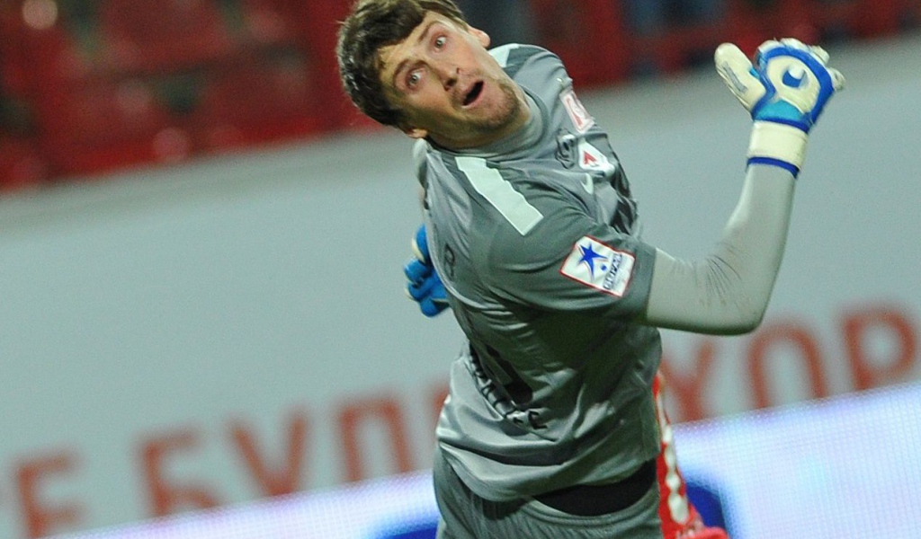 Вратарь Спартака Сергей Песьяков