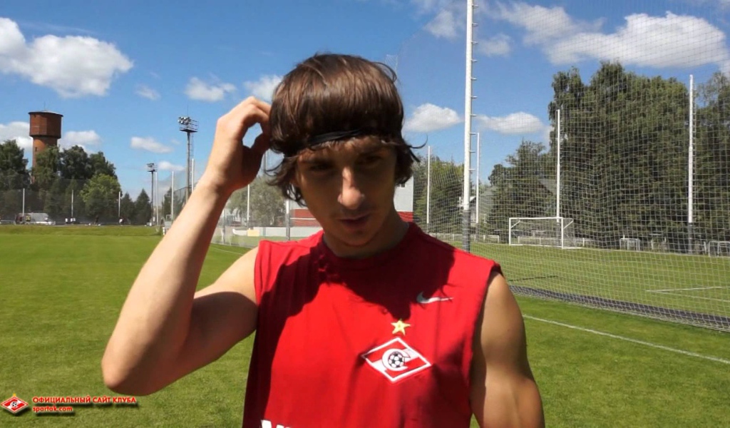 Нападающий Спартака Павел Яковлев