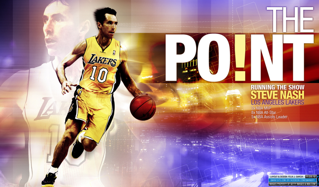 Стив Неш на баскетбольной площадке