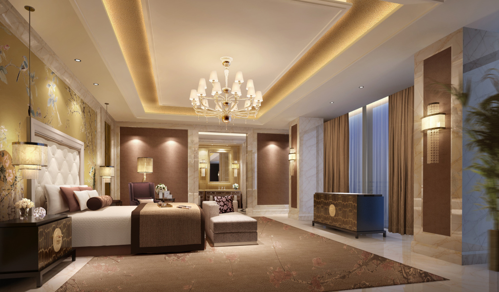 Спальня в стиле люкс