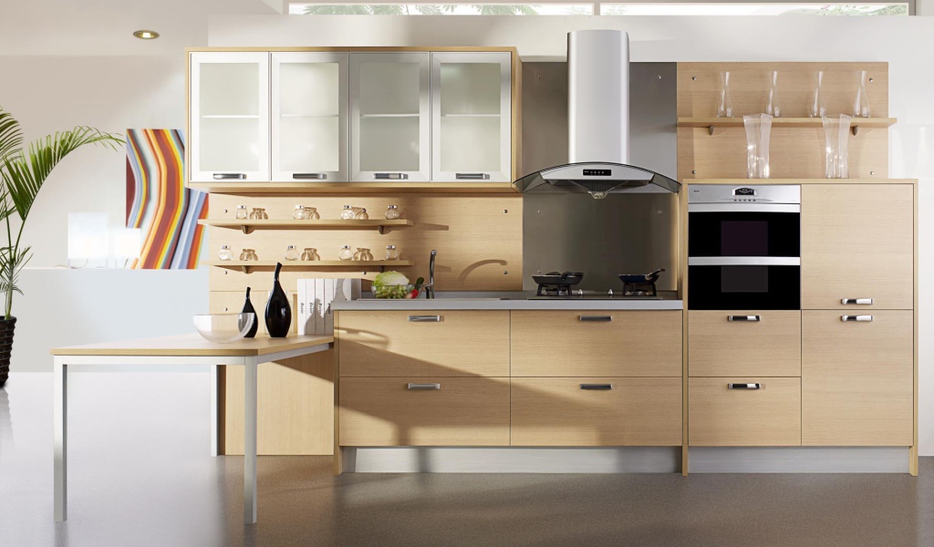 Стильная светлая кухня