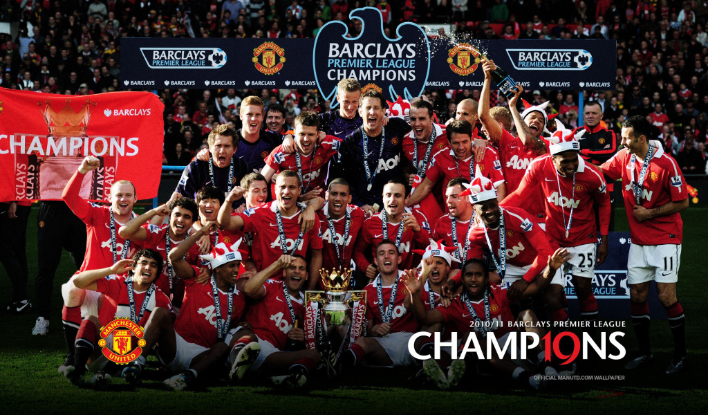 Любимая команда Англии Манчестер Юнайтед