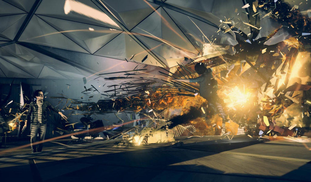 Взрыв в игре Quantum Break