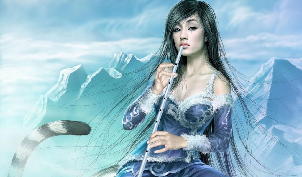 Девушка с флейтой