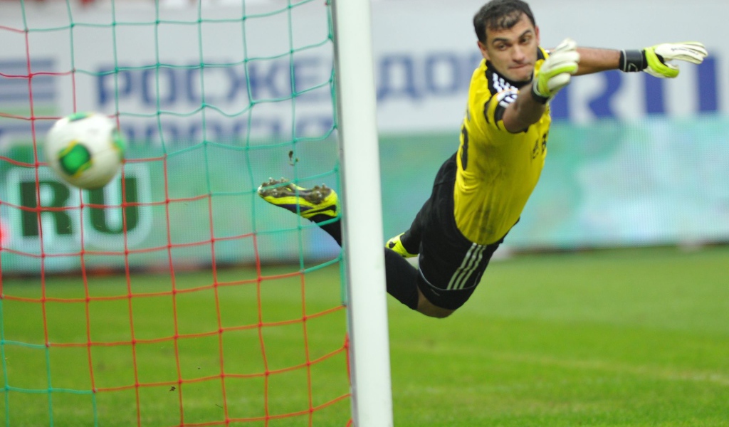 Владимир Габулов на страже ворот Динамо