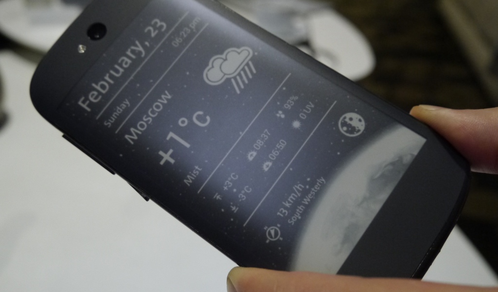 Прогноз погоды от YotaPhone 2