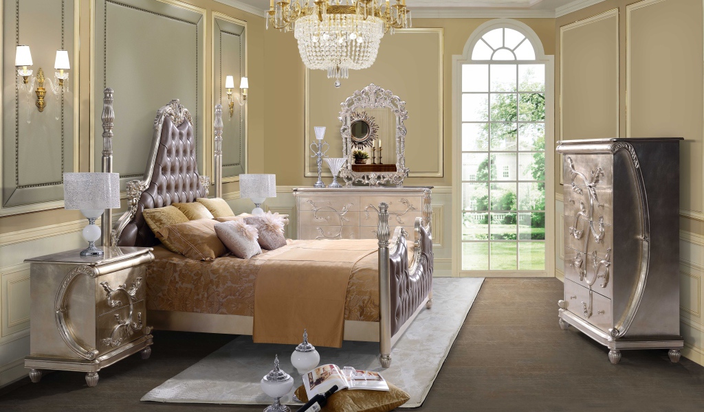 Окно до пола в спальне