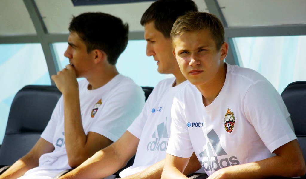 Young footballer CSKA Dmitry Efremov
