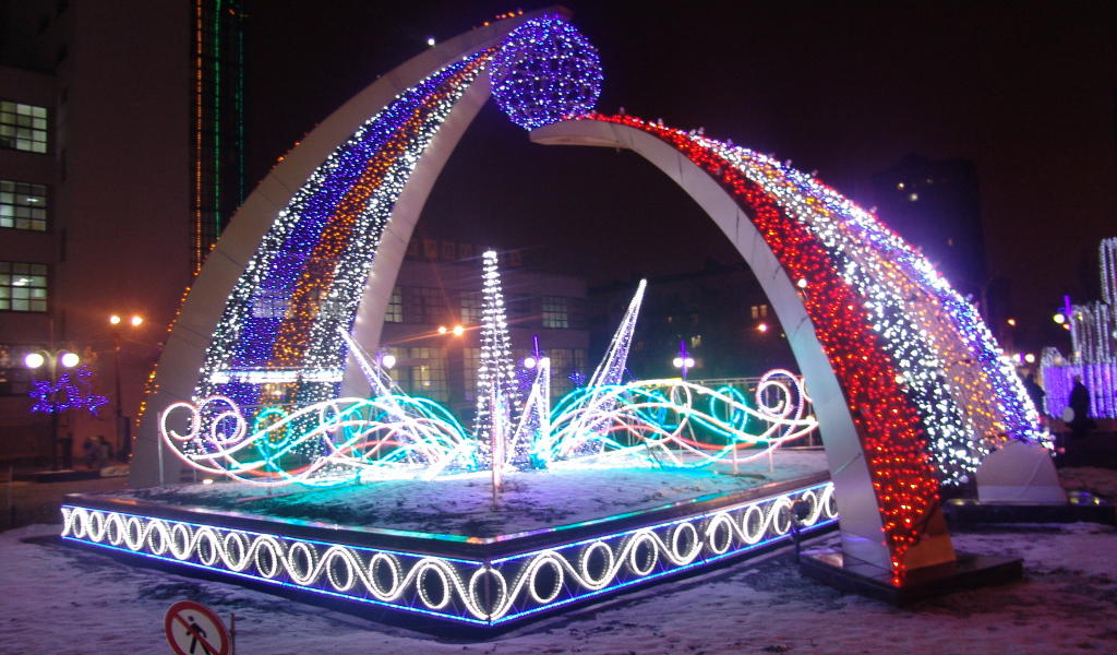 Харьков ночью