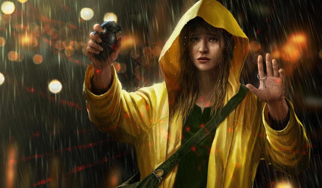 Девушка с гранатой