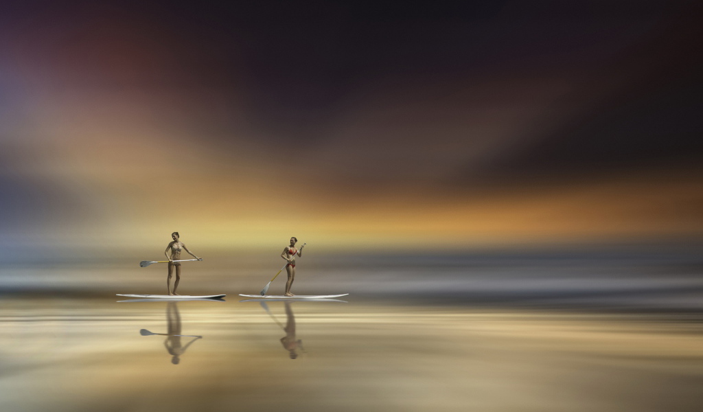 Девушки с веслами