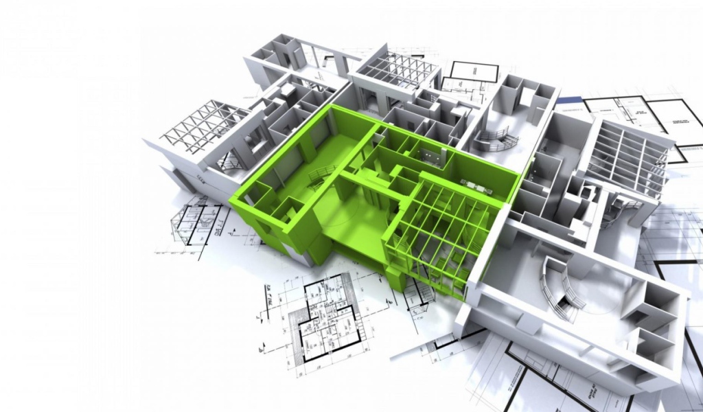 3Д модель дома