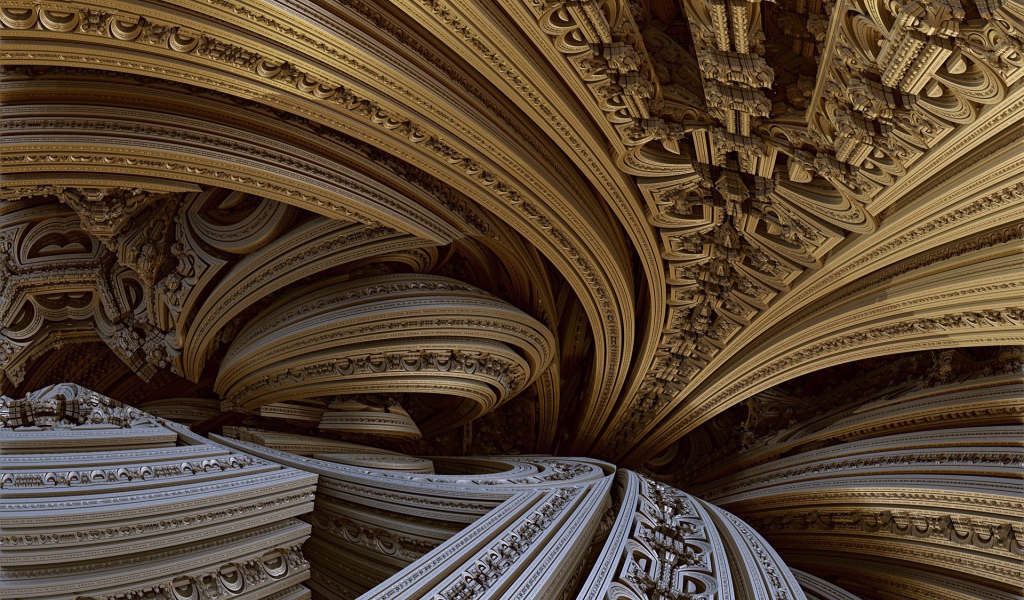 Абстрактные орнаменты в виде резьбы