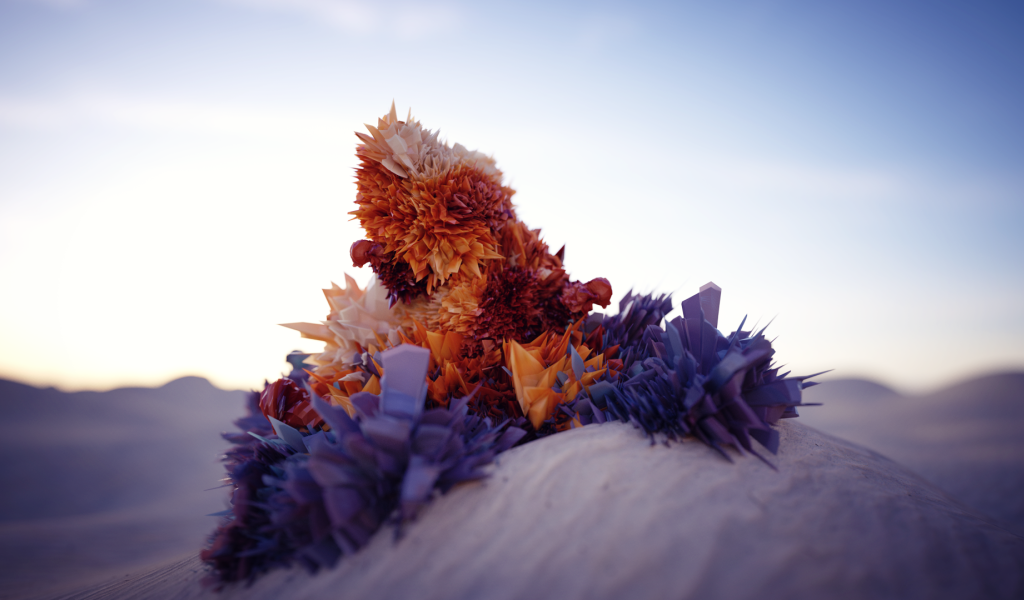 Абстрактная структура на песке