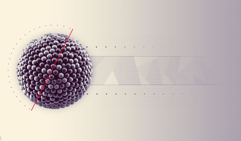 Шар из черных шаров 3Д