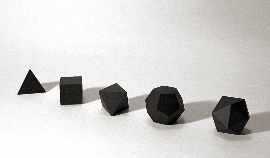 Черные геометрические фигуры