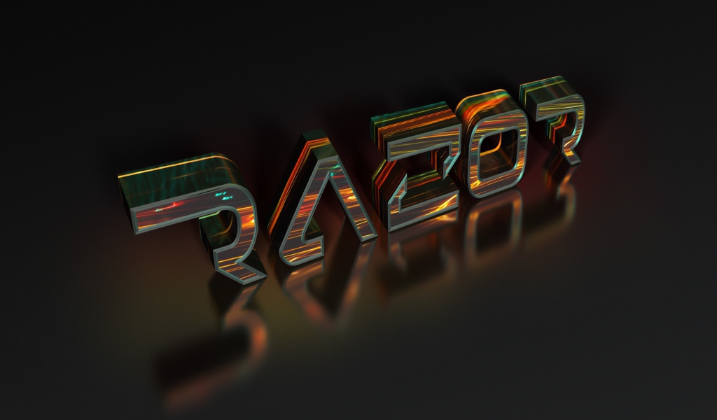 Надпись Razor, 3Д графика