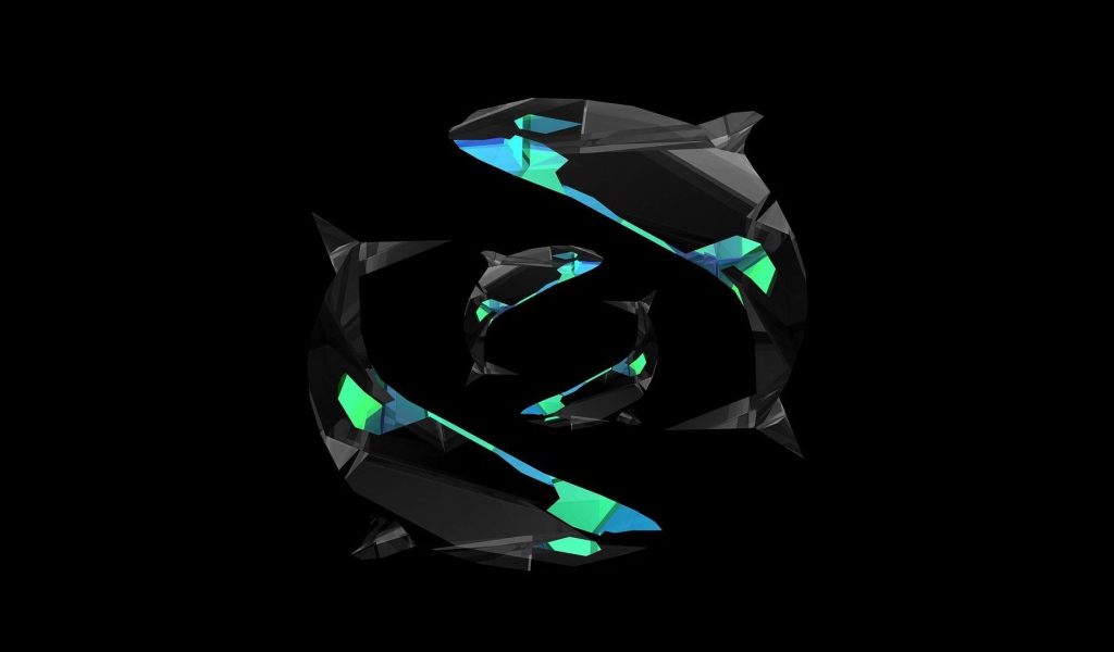 Дельфины, 3-Д графика