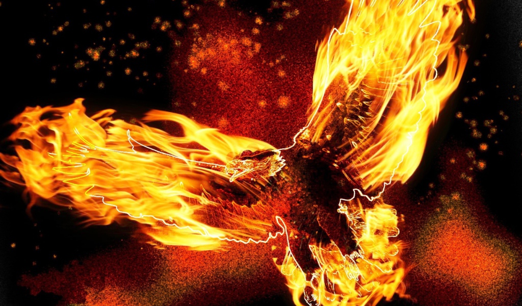 Орел из огня