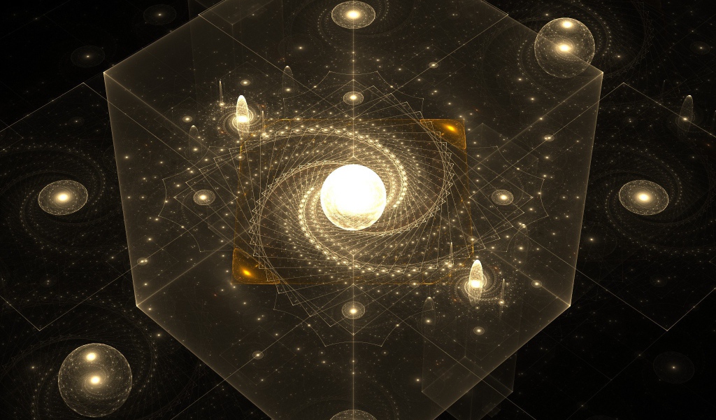 Галактика в прозрачном кубе