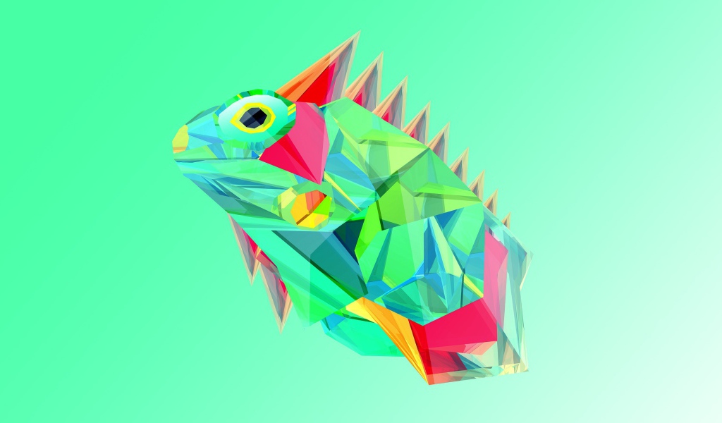 Игуана, 3-Д графика