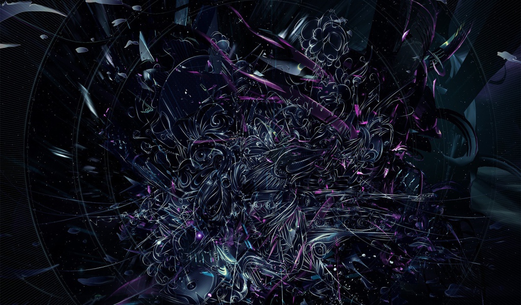 Переплетение абстрактных цветов