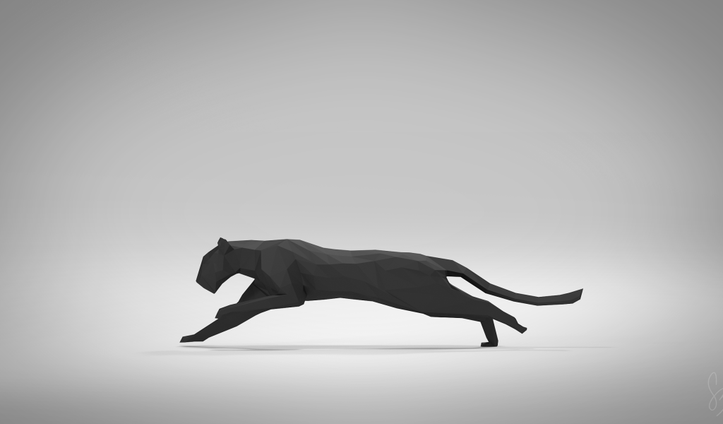 Пума в 3-Д графике