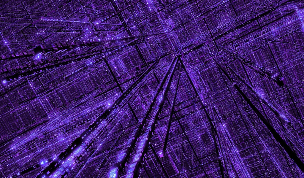 Фиолетовая цифровая реальность