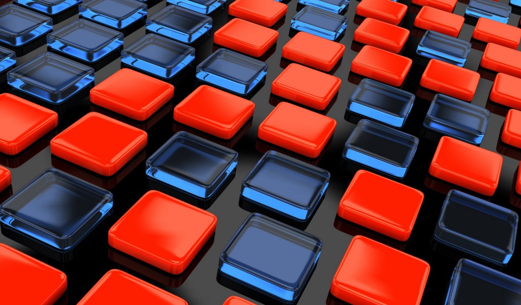 Красные и прозрачные квадраты