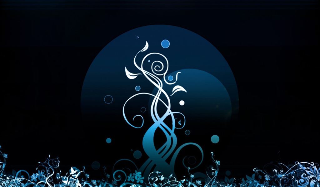 Изящный белый орнамент