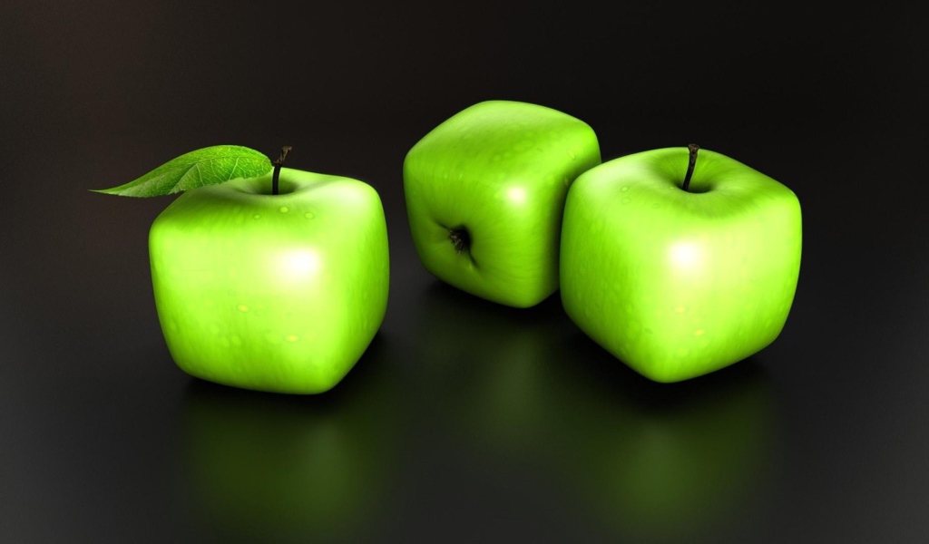 Квадратные яблоки, 3-Д графика