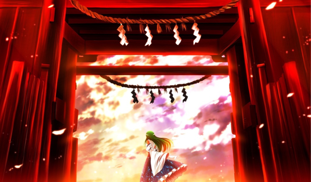 Храм в аниме Touhou Project