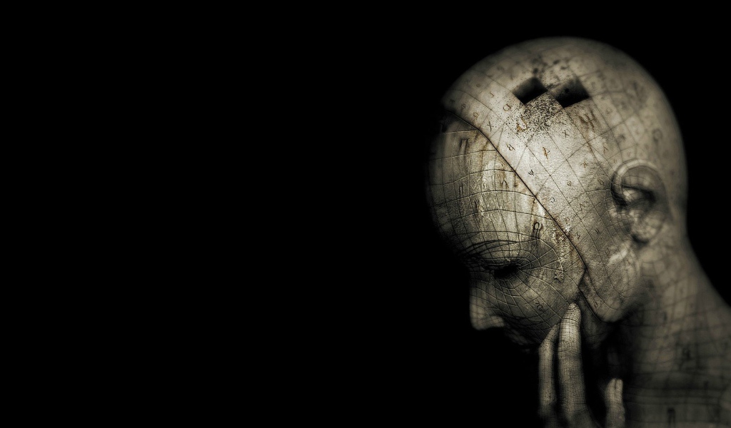 Голова из кубиков, 3Д графика