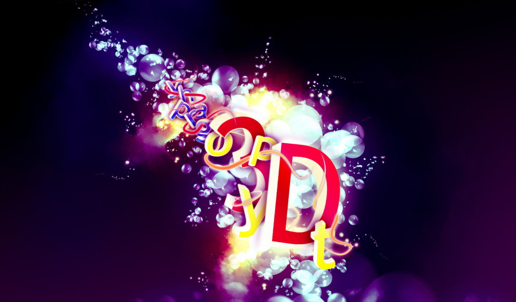 Надпись на пузырьках