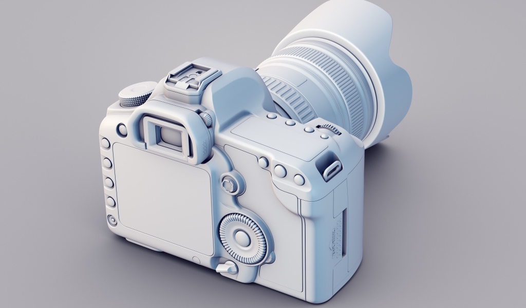 Модель фотоаппарата, 3-Д графика