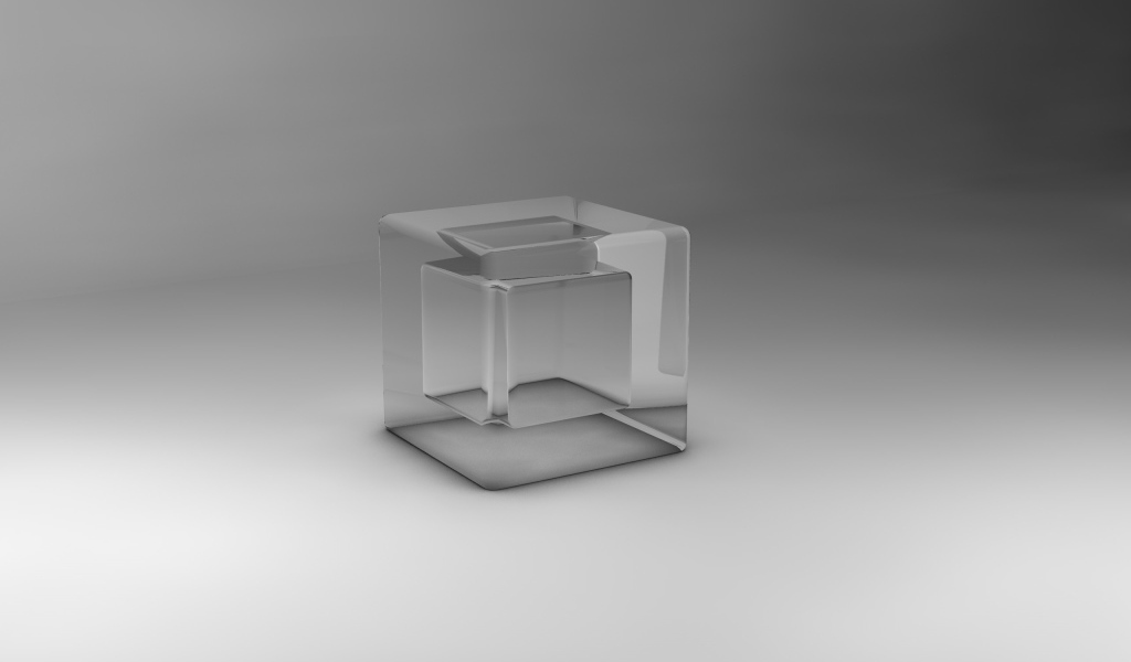 Прозрачный куб 3Д