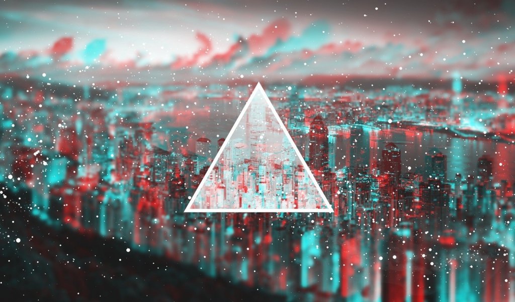 Треугольник на 3Д фоне