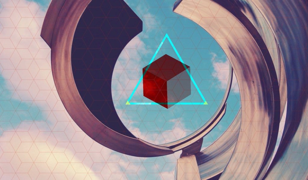 Треугольник на кубе