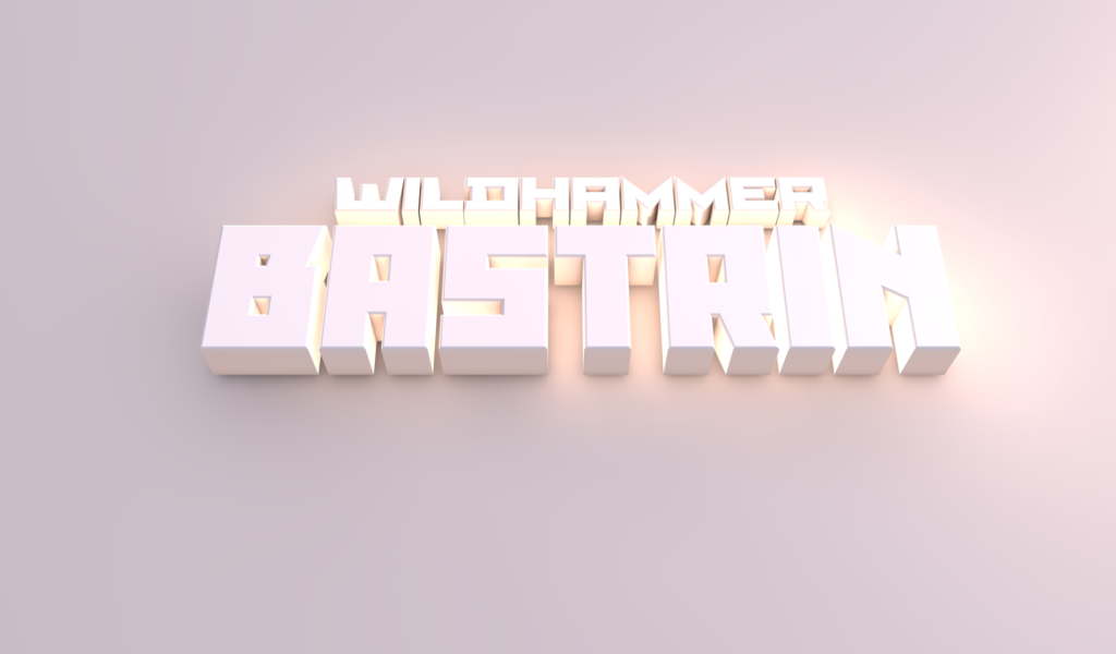 Белые буквы на розовом фоне, 3Д модель