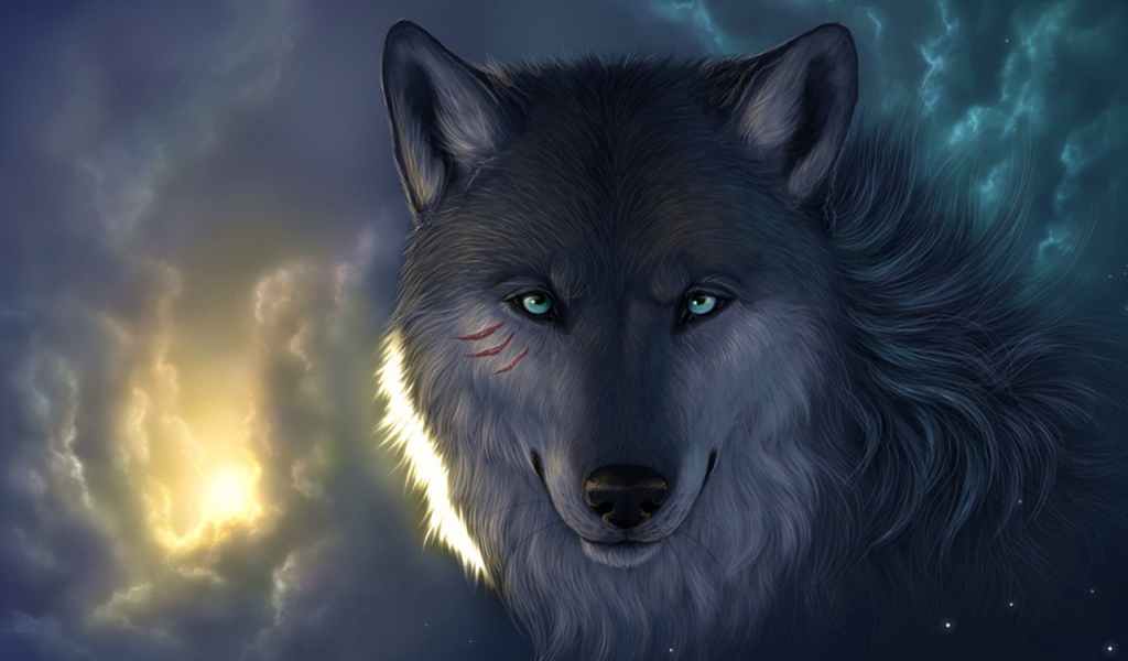 The wolf in the clouds