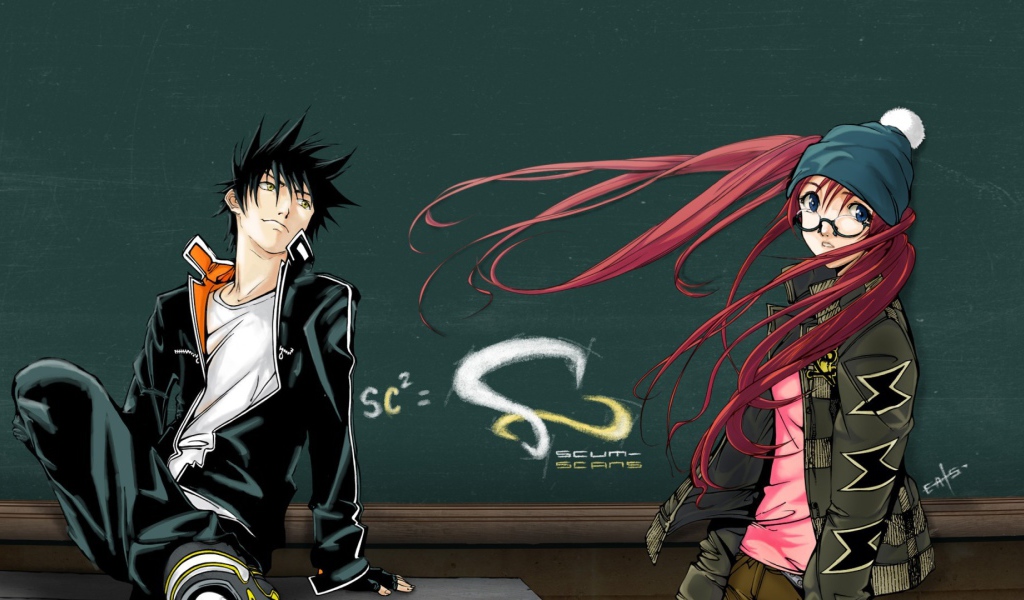 Парень и девушка из аниме Эйр Гир