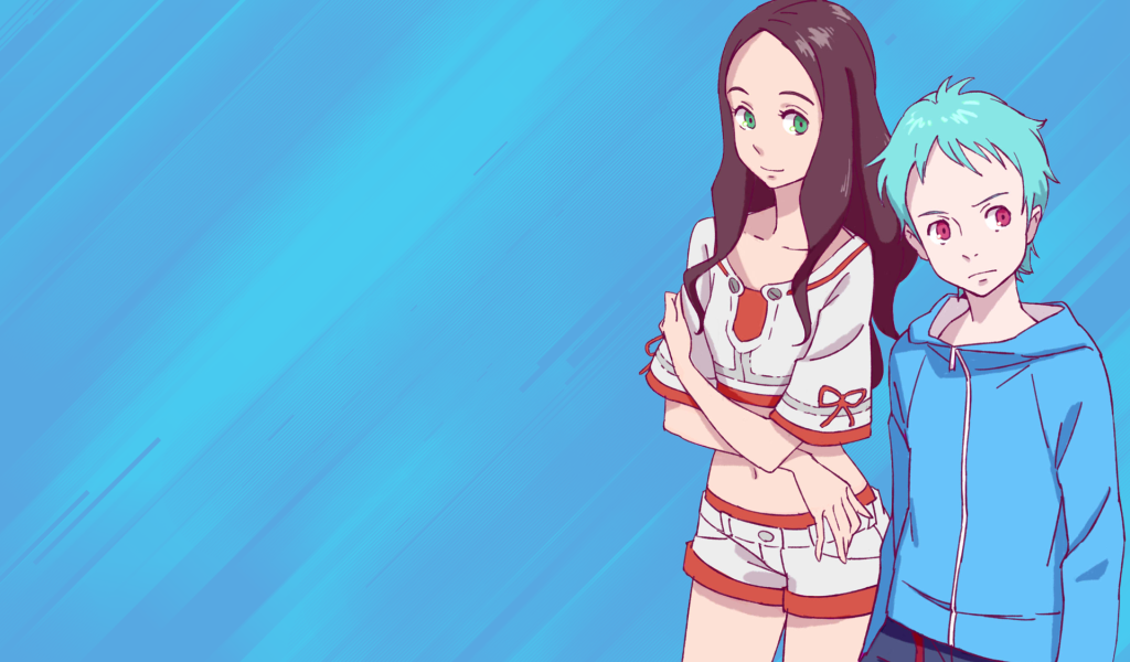 Парень и девушка из аниме Eureka Seven Ao