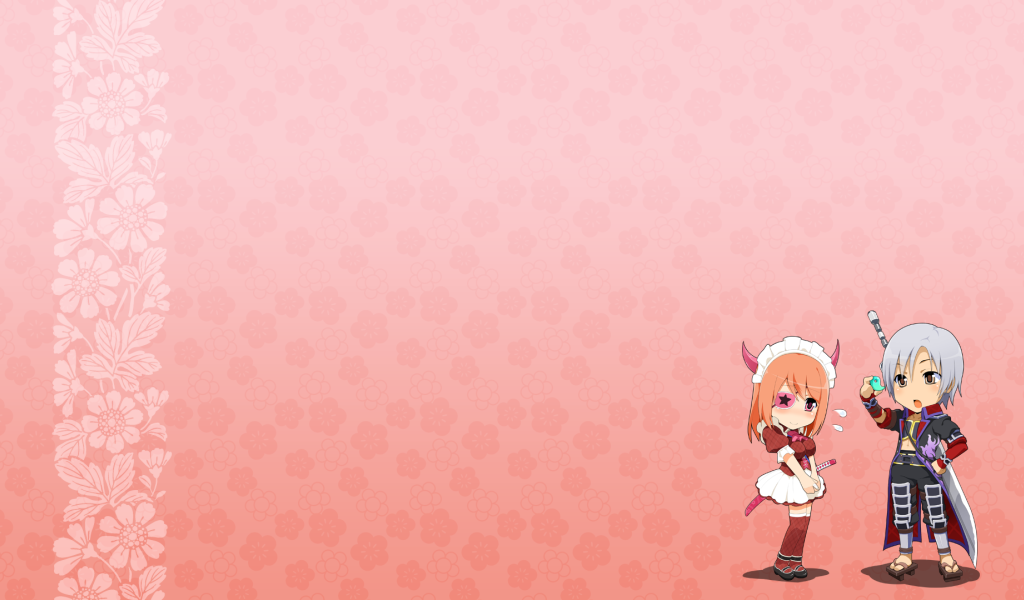 Парень и девушка в аниме Onigirl