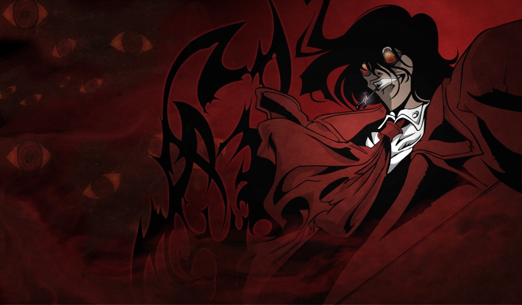Алукард из аниме Hellsing