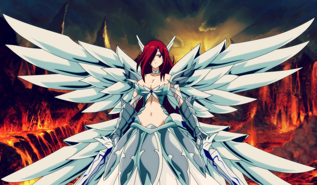 Ангел в аниме Сказка о хвосте феи