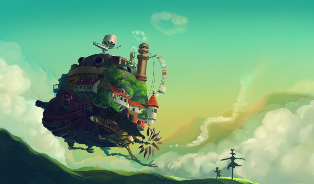 Аниме мультфильм Ходячий замок