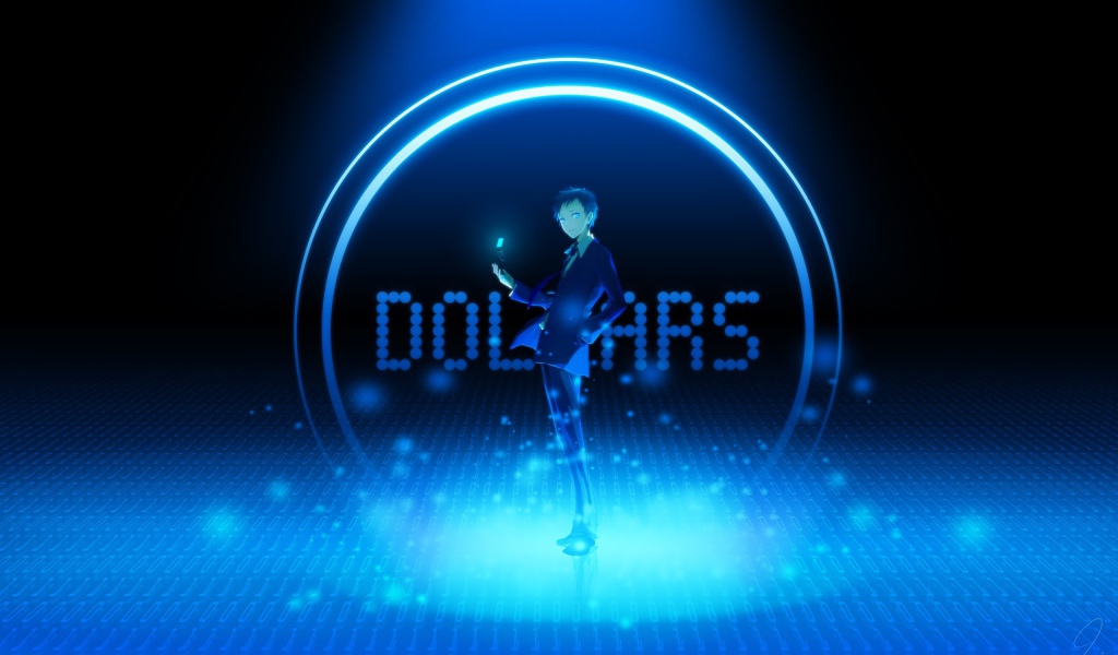 Аниме Дюрарара!!, голубой фон