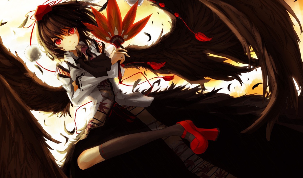 Девушка аниме Shameimaru Aya