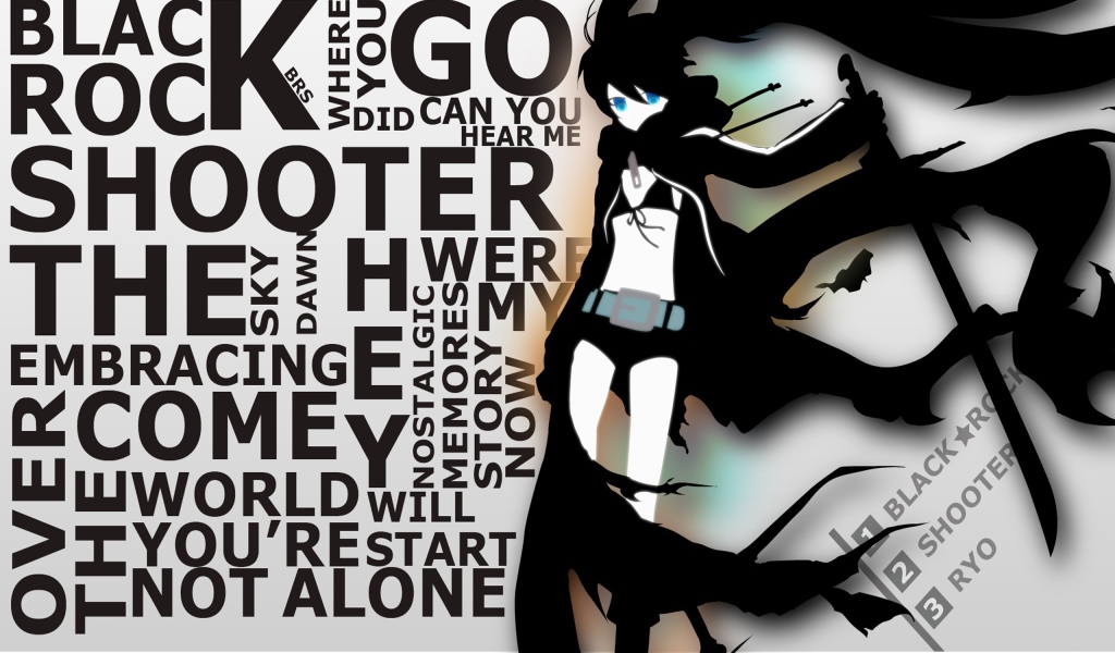 Постер аниме Insane Black Rock Shooter
